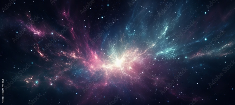 Canvas Prints outer space cosmos galaxy background. science cosmic nature system. generative ai technology.