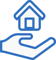 home loan icon line design, monoline icons.
