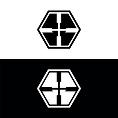 Polygon vector logo template design