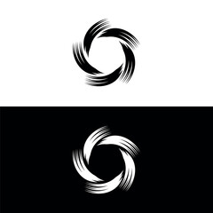 Circle vector logo template illustration . Circle icon design