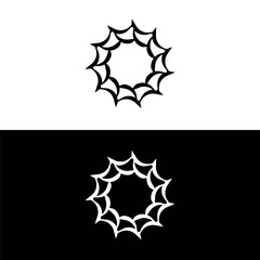 Circle vector logo template design . Circle logo silhouette