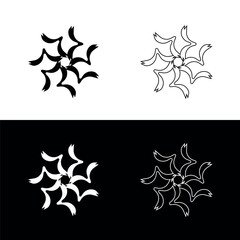 Obraz premium Circle vector logo template design . Circle logo silhouette