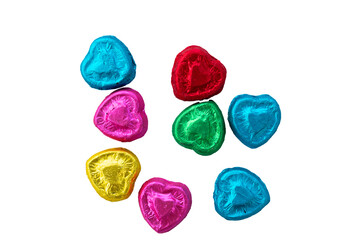 Heart chocolate cut out background