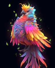 Fototapeta premium colorful bird
