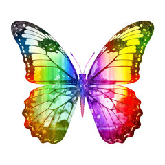 Obraz na płótnie Canvas butterfly isolated on transparent background cutout