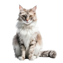 Obraz premium shorthair cat isolated on transparent background cutout