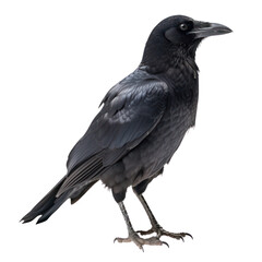 Obraz premium crow isolated on transparent background cutout