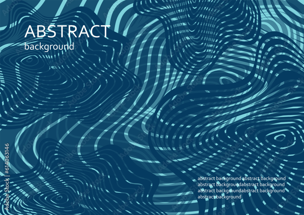 Aufkleber Modern geometric shapes. Curve concentric circles. Grid textures. Abstract graphic background with dynamic effects. Distorted figures overlay. Vector minimal psychedelic banner design