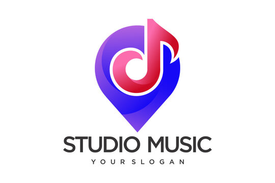 icon music logo design element ,note music icon