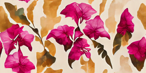 seamless pattern with flowers