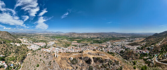 vista del municipio de Cártama en la provincia de Málaga, Andalucía
