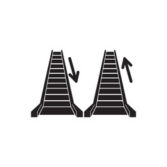 Escalator icon logo symbol,illustration design template.
