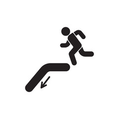 Escalator icon logo symbol,illustration design template.