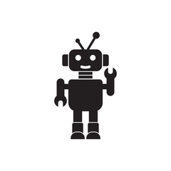 Robot icon logo symbol,illustration design template.
