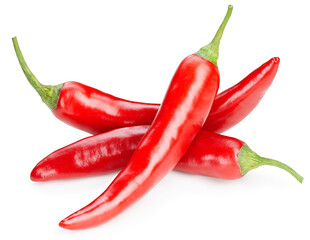 chili pepper isolated on white
