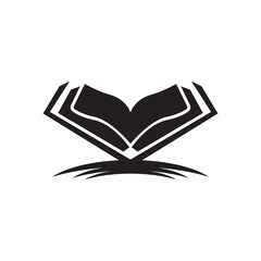 Islamic book icon logo symbol,illustration design template.