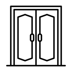 Door Icon Design Vector template Illustration
