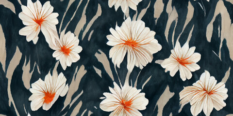 seamless pattern with flowers