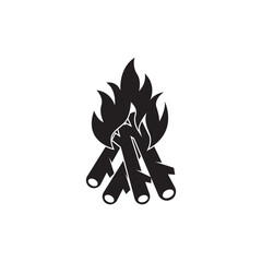 Bonfire icon logo vector,illustration design template.