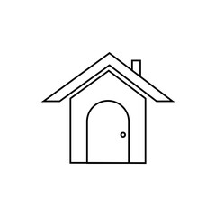 house icon, line design