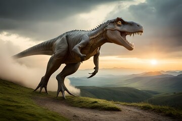 Obraz na płótnie Canvas tyrannosaurus dinosaur 3d render