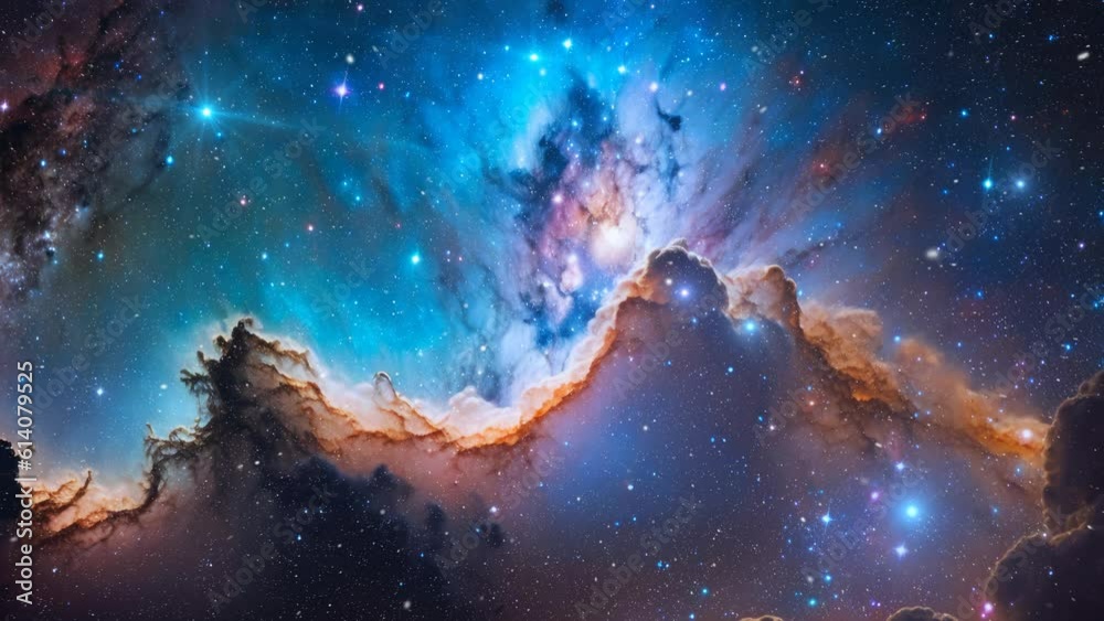 Canvas Prints big nebula in outer space