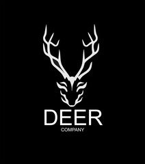 stunning logo for marketing agency, using deer face, minimalist style