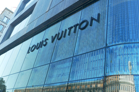 Louis Vuitton Store In Warsaw, Poland Stock Photo