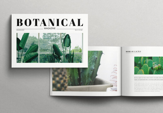 Botanical Magazine Layout Landscape
