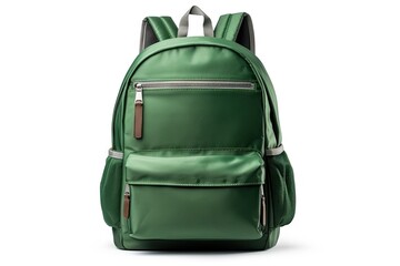 Back to School. Isolated Backpack on White Background