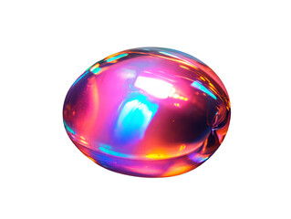 Opal Spectrum - Colorful Gemstone Minimalism - Transparent background- made with Generative AI