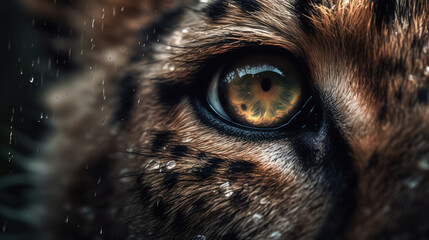 close up of an eye lion 