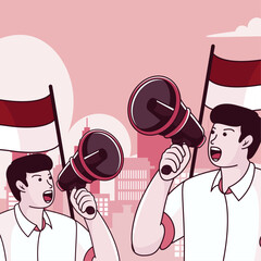 Illustration Pemilu Indonesia