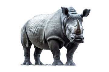 Rhino in transparent background. AI