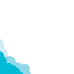 Cloud Corner Vector