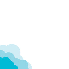 Cloud Corner Vector