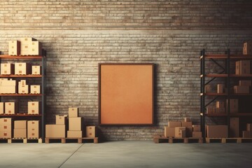 Inventory mockup background. Generate Ai