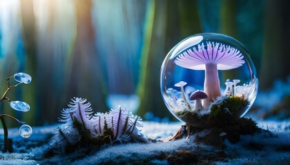 Epic Photo of an Alien Orchid in Glass Sphere