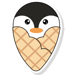 Cute animal shaped ice cream set.