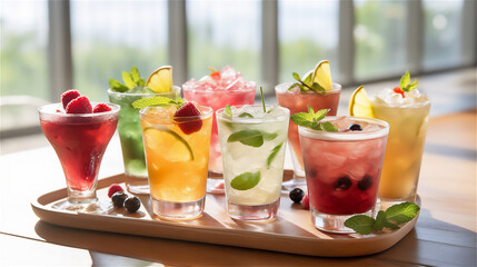 Summer Cocktail Drinks. 