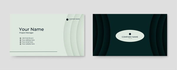 creative modern name card and business card