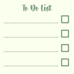 To Do List