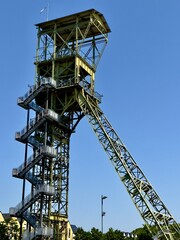 Förderturm Bergwerk Anna 1 in Alsdorf (Nordrhein-Westfalen)