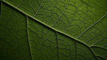 Obraz premium green leaf texture, green leaf background, leaf texture, Generative AI