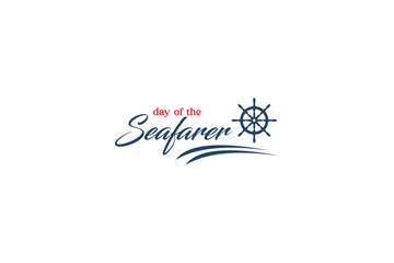day of the seafarer background template Holiday concept