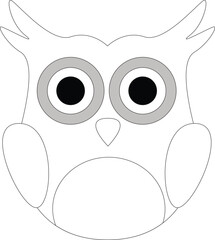 Cartoon Owl Animal Vector Graphic