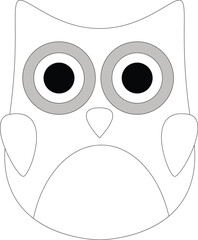 Cartoon Owl Animal Vector Graphic