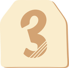 Page Number 3 Count Digit Numeric Numbering Ranking Numerical Numbers Text