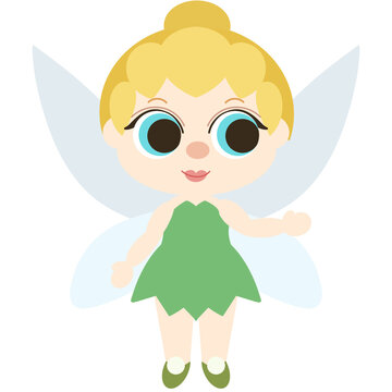 Tinkerbell Cute girl fairytale cartoon