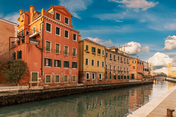 Fototapeta na wymiar Venice buildings exterior.